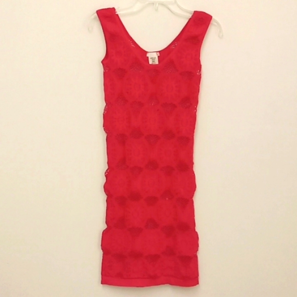 *Final Price* G By Guess Sexy Crochet Bodycon See Through Tank Dress NWOT